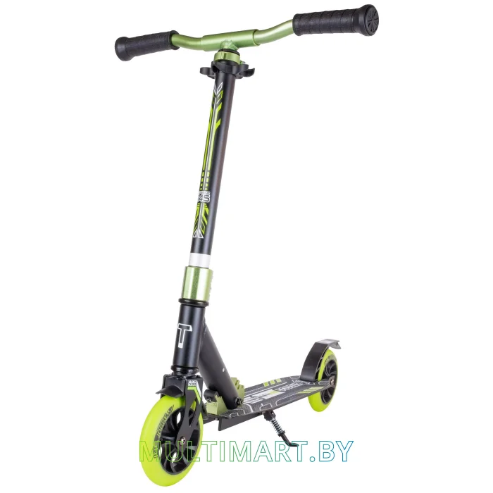 Самокат Tech Team Jogger 145 2022 (черный/зеленый)